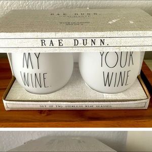Wine glasses Rae Dunn